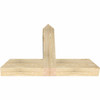 16/12 Pitch Portland Rough Sawn Timber Gable Bracket GBW048X32X0606POR00RDF