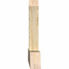 11/12 Pitch Portland Rough Sawn Timber Gable Bracket GBW060X27X0406POR00RDF