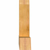 11/12 Pitch Portland Rough Sawn Timber Gable Bracket GBW060X27X0606POR00RWR