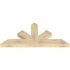 11/12 Pitch Saratoga Rough Sawn Timber Gable Bracket GBW060X27X0406SAR00RDF