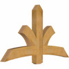 14/12 Pitch Davenport Rough Sawn Timber Gable Bracket GBW060X35X0406DAV00RWR