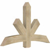 15/12 Pitch Alberta Rough Sawn Timber Gable Bracket GBW060X38X0406ALB00RDF