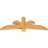 9/12 Pitch Davenport Rough Sawn Timber Gable Bracket GBW072X27X0406DAV00RWR