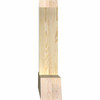 10/12 Pitch Portland Rough Sawn Timber Gable Bracket GBW072X30X0606POR00RDF