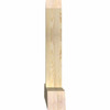 13/12 Pitch Portland Rough Sawn Timber Gable Bracket GBW072X39X0606POR00RDF