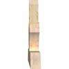 8/12 Pitch Richland Rough Sawn Timber Gable Bracket GBW084X28X0406RIC00RDF