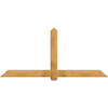 11/12 Pitch Eugene Rough Sawn Timber Gable Bracket GBW096X44X0606EUG00RWR