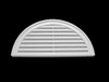 HCL24O Functional Half Circle Louver Vents 24" Wide