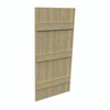 24 inch by 24 inch Board and Batten Shutter with 4-Board, 3-Batten