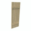 18 inch by 24 inch Plank Shutter with 3-Plank, 2-Batten