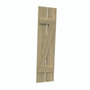 12 inch by 24 inch Plank Shutter with 2-Plank, Z-Batten