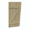 24 inch by 24 inch Plank Shutter with 4-Plank, Z-Batten