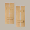 12 inch by 31 inch Plank Shutter with 2-Plank, Diamond