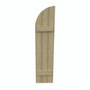 14 inch by 38 inch Quarter Round Shutter with 3-Boards