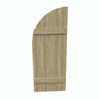 24 inch by 48 inch Quarter Round Shutter with 4-Boards