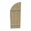 24 inch by 57 inch Quarter Round Shutter with 4-Boards