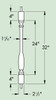 Woodruff Baluster BAL3X32WF