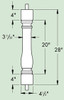 Woodruff Baluster BAL5X28WF