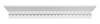 43"W x 9"H x 4 1/2"D 9" Classic Crosshead with Dentil Trim WCH43X9D by Fypon