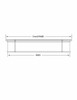 68"W x 9"H x 2 1/2"D 9 inch Craftsman Cove Crosshead CHCC68X9BTEC by Fypon