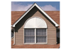 64"W x 32"H x 1 3/4"D Half-Round Sunburst SWDH64X32 by Fypon