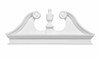 Combination Rams Head Pediment with Bottom Trim CRHP85BT