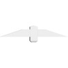 4/12 Pitch Eugene Smooth Gable Bracket, PVC GBW036X06X0404EUG00PVC