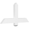 12/12 Pitch Eugene Smooth Gable Bracket, PVC GBW036X18X0204EUG00PVC