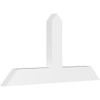 12/12 Pitch Portland Smooth Gable Bracket, PVC GBW036X18X0204POR00PVC