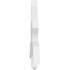 14/12 Pitch Davenport Smooth Gable Bracket, PVC GBW036X21X0204DAV00PVC