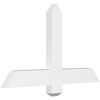 14/12 Pitch Eugene Smooth Gable Bracket, PVC GBW036X21X0204EUG00PVC