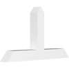 14/12 Pitch Portland Smooth Gable Bracket, PVC GBW036X21X0404POR00PVC