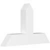 15/12 Pitch Portland Smooth Gable Bracket, PVC GBW036X23X0406POR00PVC