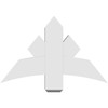 15/12 Pitch Alberta Smooth Gable Bracket, PVC GBW036X23X0606ALB00PVC