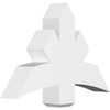 16/12 Pitch Alberta Smooth Gable Bracket, PVC GBW036X24X0606ALB00PVC