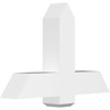 16/12 Pitch Eugene Smooth Gable Bracket, PVC GBW036X24X0606EUG00PVC