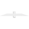 4/12 Pitch Eugene Smooth Gable Bracket, PVC GBW048X08X0204EUG00PVC