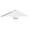 4/12 Pitch Eugene Smooth Gable Bracket, PVC GBW048X08X0406EUG00PVC