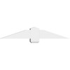 4/12 Pitch Eugene Smooth Gable Bracket, PVC GBW048X08X0606EUG00PVC