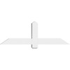 8/12 Pitch Eugene Smooth Gable Bracket, PVC GBW048X16X0404EUG00PVC