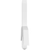 9/12 Pitch Bellingham Smooth Gable Bracket, PVC GBW048X18X0204BEL00PVC