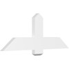 9/12 Pitch Eugene Smooth Gable Bracket, PVC GBW048X18X0206EUG00PVC