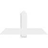 12/12 Pitch Eugene Smooth Gable Bracket, PVC GBW048X24X0206EUG00PVC