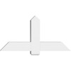 12/12 Pitch Eugene Smooth Gable Bracket, PVC GBW048X24X0606EUG00PVC