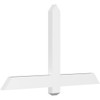 14/12 Pitch Eugene Smooth Gable Bracket, PVC GBW048X28X0204EUG00PVC