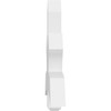 15/12 Pitch Davenport Smooth Gable Bracket, PVC GBW048X30X0406DAV00PVC