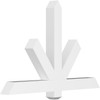 16/12 Pitch Kennewick Smooth Gable Bracket, PVC GBW048X32X0404KEN00PVC