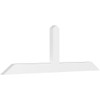 8/12 Pitch Portland Smooth Gable Bracket, PVC GBW060X20X0204POR00PVC