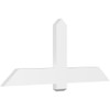 10/12 Pitch Eugene Smooth Gable Bracket, PVC GBW060X25X0206EUG00PVC