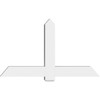 14/12 Pitch Eugene Smooth Gable Bracket, PVC GBW060X35X0606EUG00PVC